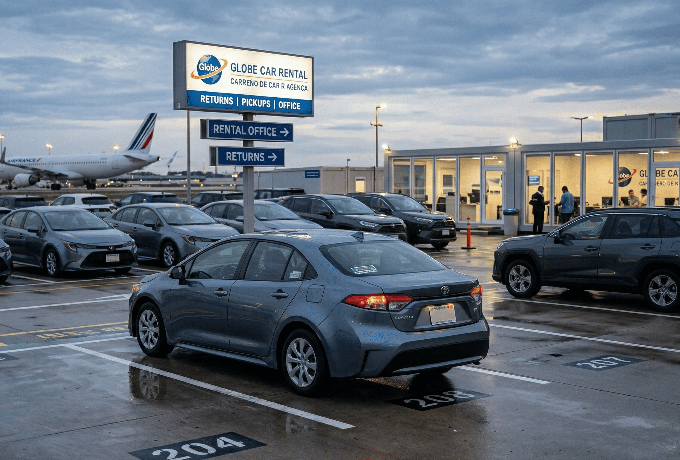 RCA car rental vehicle